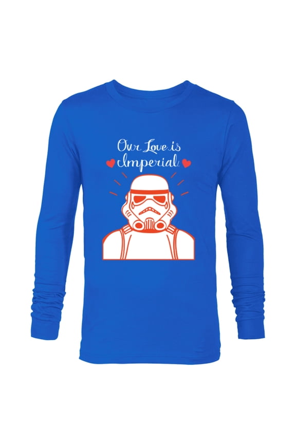 Stormtrooper Our Love is Imperial Valentine’s Day - Long Sleeve T-Shirt for Men - Customized-Navy