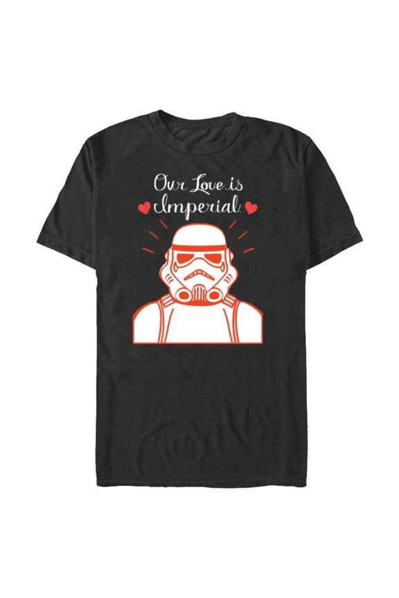 Stormtrooper Our Love is Imperial Valentine’s Day - Short Sleeve Blended T-Shirt for Adults - Customized-Dark Heather