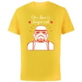 thumbnail image 1 of Star Wars Stormtrooper Our Love is Imperial Valentine’s Day - Short Sleeve Cotton T-Shirt for Adults - Customized-Yellow, 1 of 5