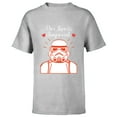thumbnail image 1 of Star Wars Stormtrooper Our Love is Imperial Valentine’s Day - Short Sleeve T-Shirt for Kids - Customized-Athletic Heather, 1 of 5
