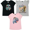 thumbnail image 1 of Star Wars Stormtrooper R2-D2 Princess Leia Toddler Girls 3 Pack T-Shirts Toddler to Big Kid, 1 of 5