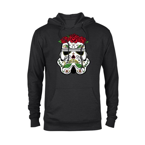 Star Wars Stormtrooper Roses Sugar Skull - Pullover Hoodie for Adults - Customized-Black