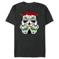 thumbnail image 1 of Star Wars Stormtrooper Roses Sugar Skull - Short Sleeve Blended T-Shirt for Adults - Customized-Dark Heather, 1 of 5