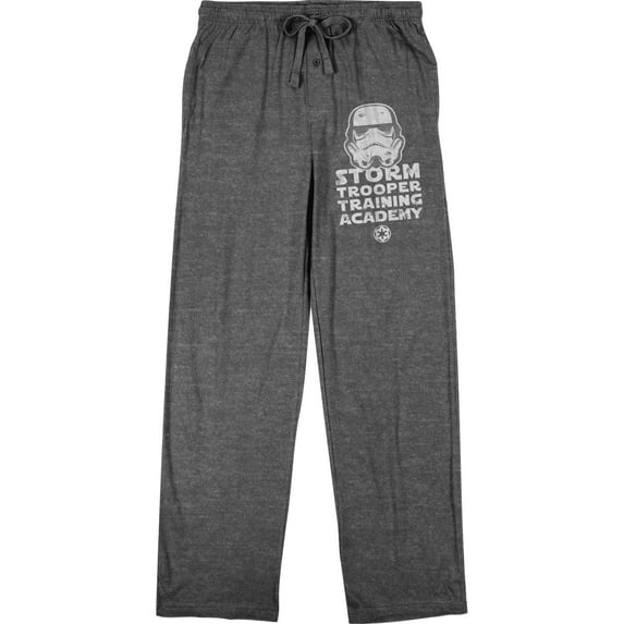 Star Wars Stormtrooper Training Academy Men's Graphite Heather Sleep Pajama Pants-Medium