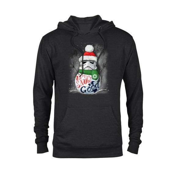 Star Wars Stormtrooper Up to Snow Good Funny Holiday - Pullover Hoodie for Adults -Customized-Black