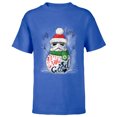 thumbnail image 1 of Star Wars Stormtrooper Up to Snow Good Funny Holiday - Short Sleeve T-Shirt for Kids -Customized-Royal, 1 of 5