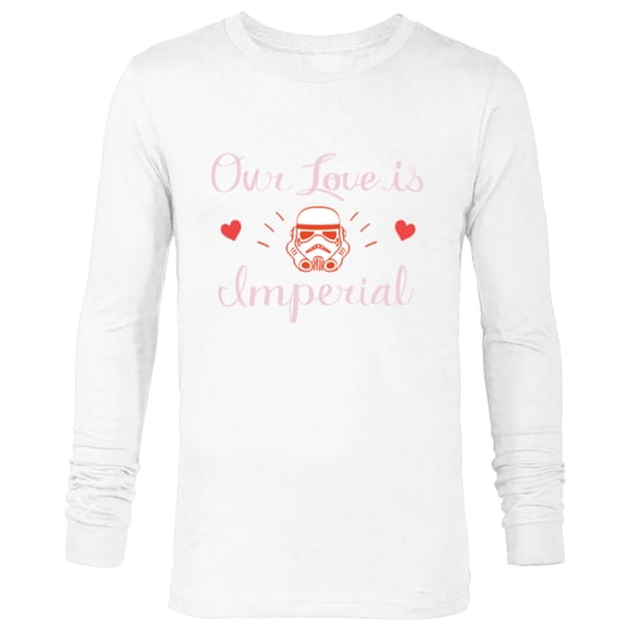 Star Wars Stormtrooper Valentine’s Day Our Love is Imperial - Long Sleeve T-Shirt for Men - Customized-White