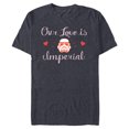 thumbnail image 1 of Star Wars Stormtrooper Valentine’s Day Our Love is Imperial - Short Sleeve Blended T-Shirt for Adults - Customized-Navy Heather, 1 of 5