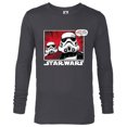 thumbnail image 1 of Star Wars Stormtroopers Droids We Were Looking For Comic - Long Sleeve T-Shirt for Men - Customized-Charcoal Heather, 1 of 5