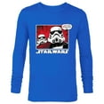 thumbnail image 1 of Star Wars Stormtroopers Droids We Were Looking For Comic - Long Sleeve T-Shirt for Men - Customized-Navy, 1 of 5