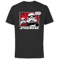 thumbnail image 1 of Star Wars Stormtroopers Droids We Were Looking For Comic - Short Sleeve Cotton T-Shirt for Adults - Customized-Black, 1 of 5