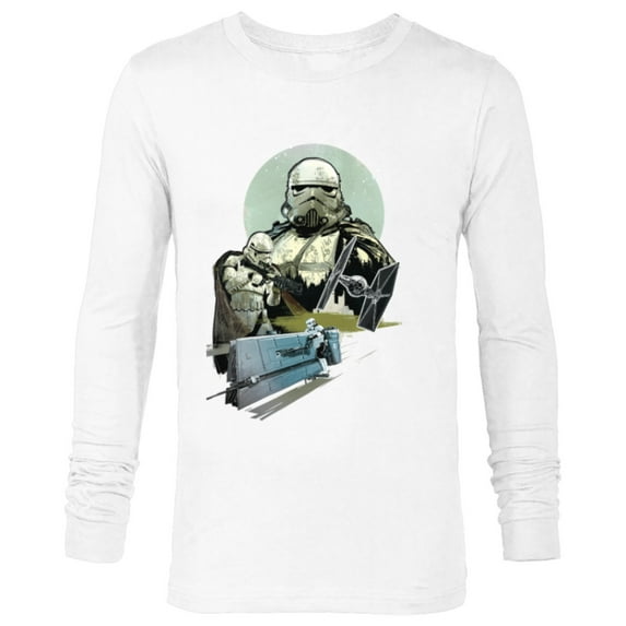 Star Wars Stormtroopers in Action - Long Sleeve T-Shirt for Men - Customized-White