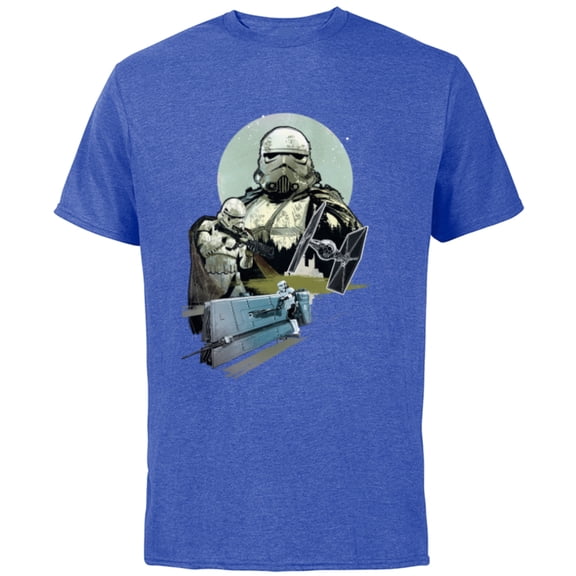 Star Wars Stormtroopers in Action - Short Sleeve Cotton T-Shirt for Adults - Customized-Royal Heather