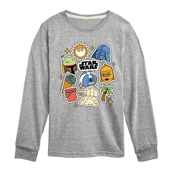 Star Wars - Summer Stickers - Toddler And Youth Long Sleeve Tee