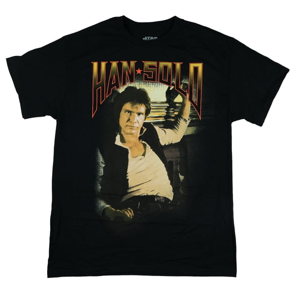 Star Wars T-Shirt Men's Han Solo Photo Character Design Adult Graphic Print Tee