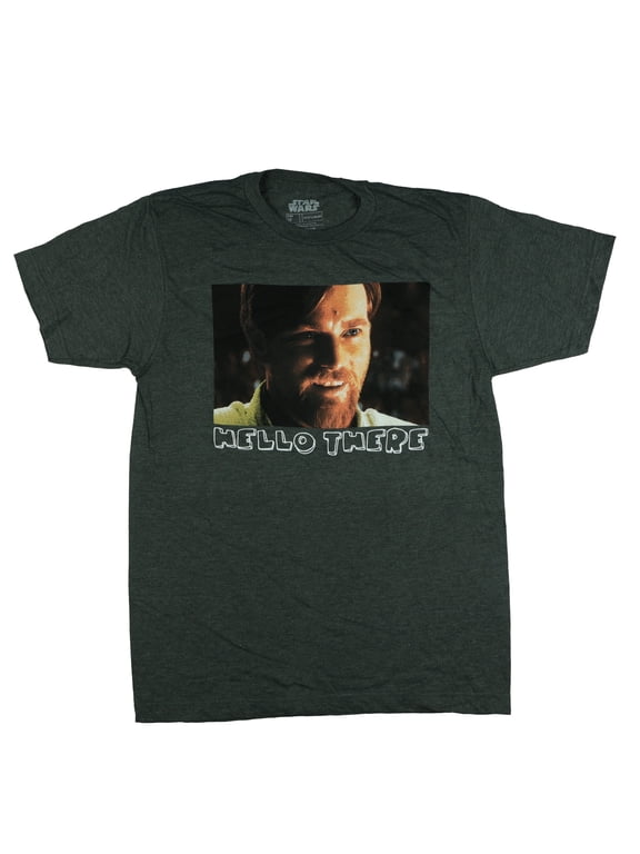 Star Wars T-Shirt Men's Obi-Wan Kenobi Hello There Adult Short Sleeve Tee