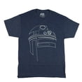 thumbnail image 1 of Star Wars T-Shirt Men's R2D2 Character Outline Design Adult Short Sleeve Tee, 1 of 5
