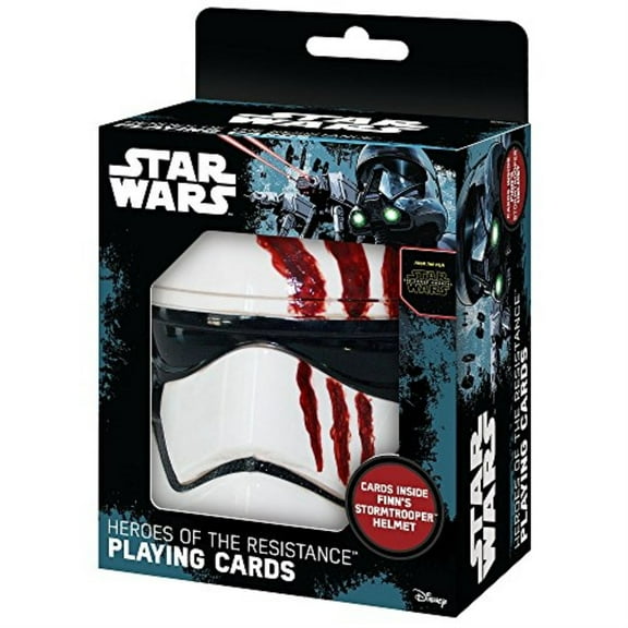 Star Wars TFA Playing Cards Finn Storm Trooper Blood Helmet Heroes of Resistance