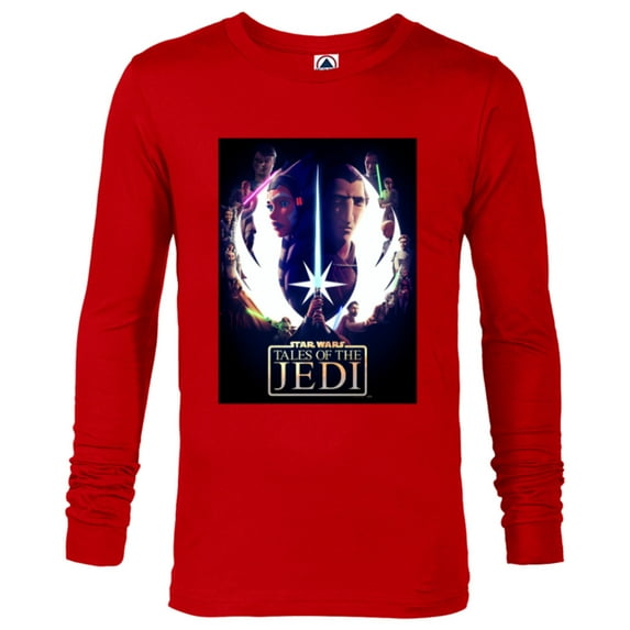 Star Wars Tales of the Jedi Ahsoka and Dooku Disney+ - Long Sleeve T-Shirt for Men - Customized-New Red