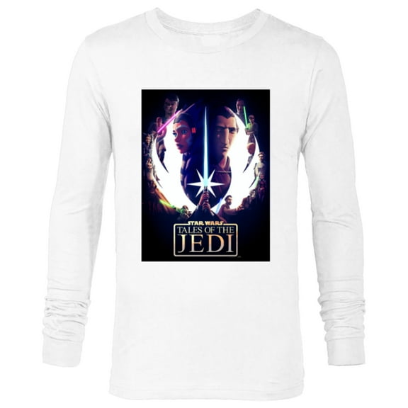 Star Wars Tales of the Jedi Ahsoka and Dooku Disney+ - Long Sleeve T-Shirt for Men - Customized-White