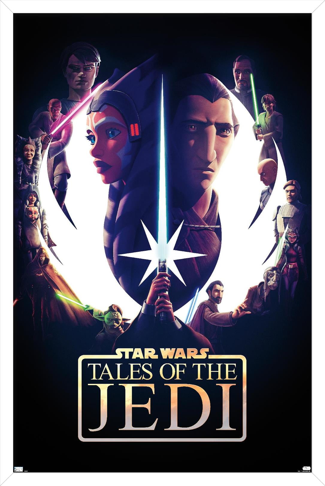 Star Wars: Tales of the Jedi - One Sheet Wall Poster, 22.375" x 34" Framed