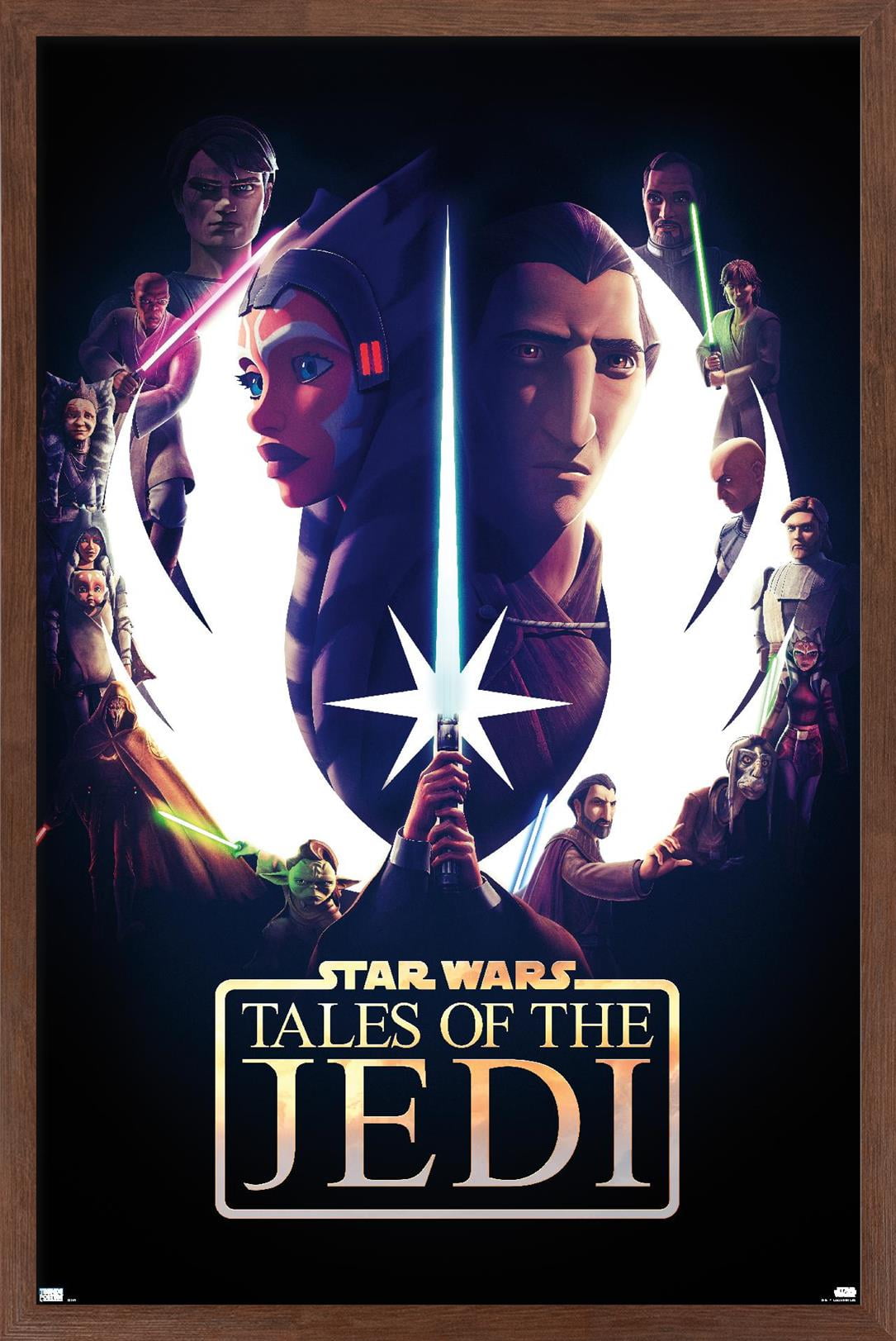 Star Wars: Tales of the Jedi - One Sheet Wall Poster, 22.375" x 34" Framed