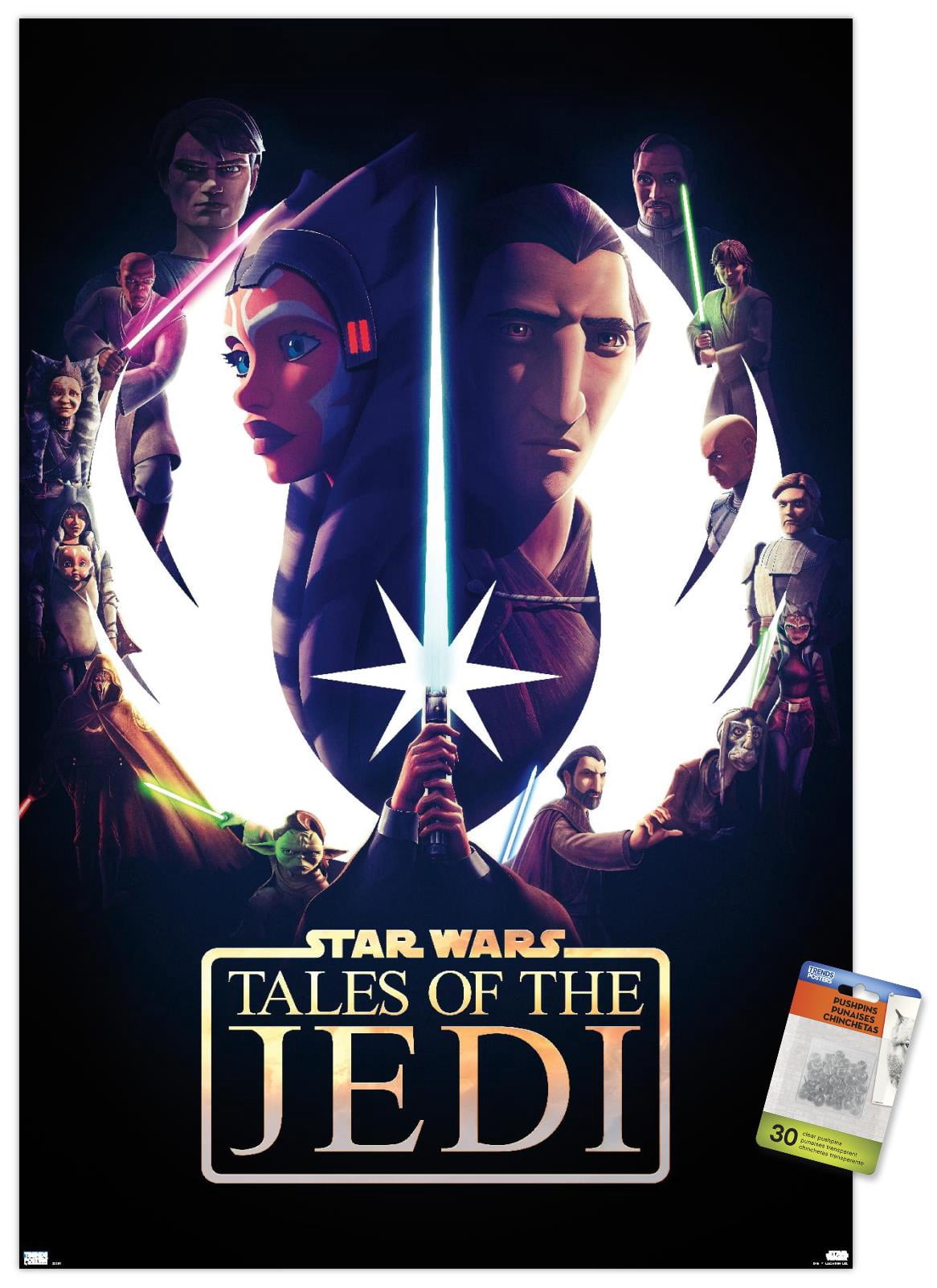 Star Wars: Tales of the Jedi - One Sheet Wall Poster with Pushpins, 22.375" x 34"