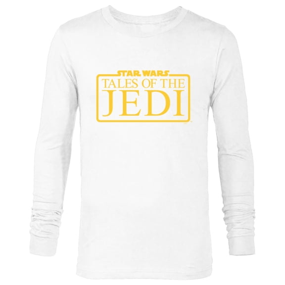 Star Wars Tales of the Jedi Series Logo Yellow Disney+ - Long Sleeve T-Shirt for Men - Customized-White