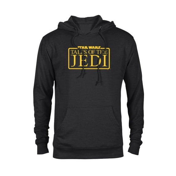 Star Wars Tales of the Jedi Series Logo Yellow Disney+ - Pullover Hoodie for Adults - Customized-Black