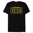 thumbnail image 1 of Star Wars Tales of the Jedi Series Logo Yellow Disney+ - Short Sleeve Blended T-Shirt for Adults - Customized-Black, 1 of 5