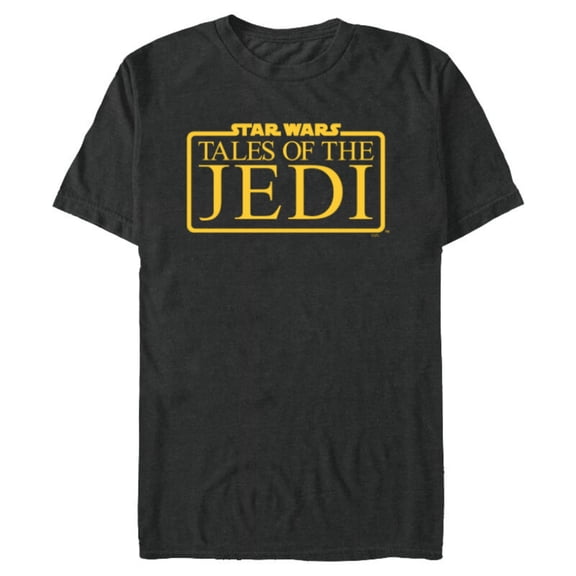 Star Wars Tales of the Jedi Series Logo Yellow Disney+ - Short Sleeve Blended T-Shirt for Adults - Customized-Dark Heather