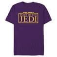 thumbnail image 1 of Star Wars Tales of the Jedi Series Logo Yellow Disney+ - Short Sleeve Blended T-Shirt for Adults - Customized-Purple, 1 of 5