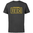 thumbnail image 1 of Star Wars Tales of the Jedi Series Logo Yellow Disney+ - Short Sleeve Cotton T-Shirt for Adults - Customized-Charcoal, 1 of 5