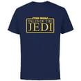 thumbnail image 1 of Star Wars Tales of the Jedi Series Logo Yellow Disney+ - Short Sleeve Cotton T-Shirt for Adults - Customized-Navy, 1 of 5