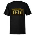 thumbnail image 1 of Star Wars Tales of the Jedi Series Logo Yellow Disney+ - Short Sleeve T-Shirt for Kids - Customized-Black, 1 of 5