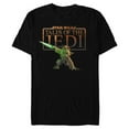 thumbnail image 1 of Star Wars Tales of the Jedi Yaddle with Lightsaber Disney+ - Short Sleeve Blended T-Shirt for Adults - Customized-Black, 1 of 5