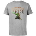 thumbnail image 1 of Star Wars Tales of the Jedi Yaddle with Lightsaber Disney+ - Short Sleeve Cotton T-Shirt for Adults - Customized-Athletic Heather, 1 of 5