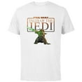 thumbnail image 1 of Star Wars Tales of the Jedi Yaddle with Lightsaber Disney+ - Short Sleeve Cotton T-Shirt for Adults - Customized-White, 1 of 5