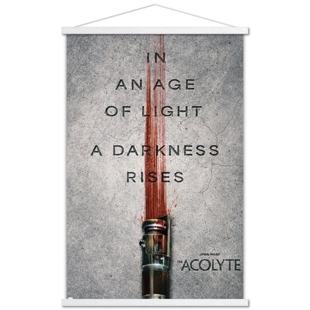 Star Wars: The Acolyte - Darkness Rises One Sheet Wall Poster with Magnetic Frame, 22.375" x 34"