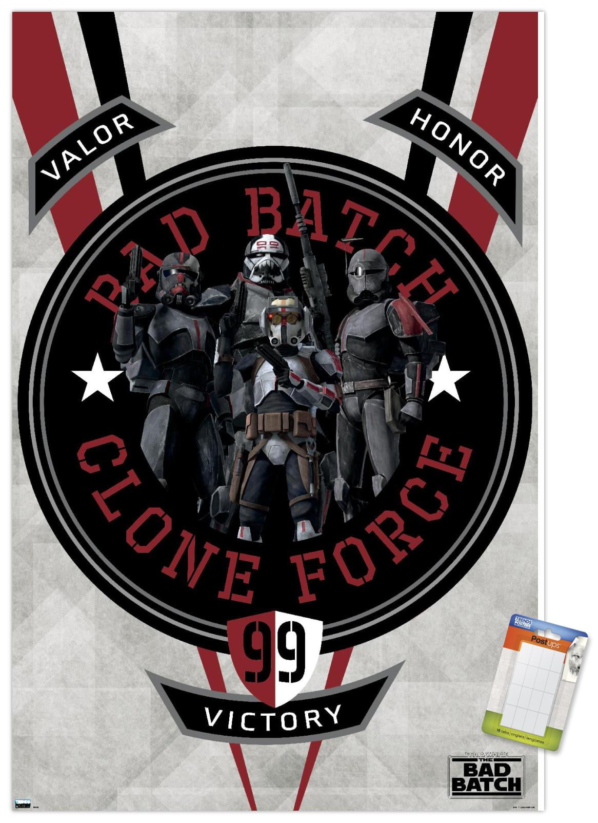 Star Wars: The Bad Batch - Badge Wall Poster, 14.725" x 22.375"