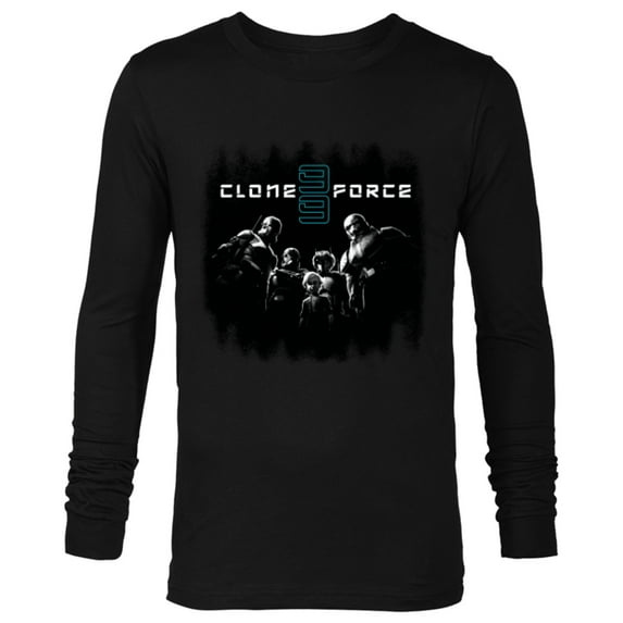 Star Wars The Bad Batch Clone Force 99 Team Black & White - Long Sleeve T-Shirt for Men - Customized-Black