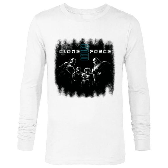 Star Wars The Bad Batch Clone Force 99 Team Black & White - Long Sleeve T-Shirt for Men - Customized-White