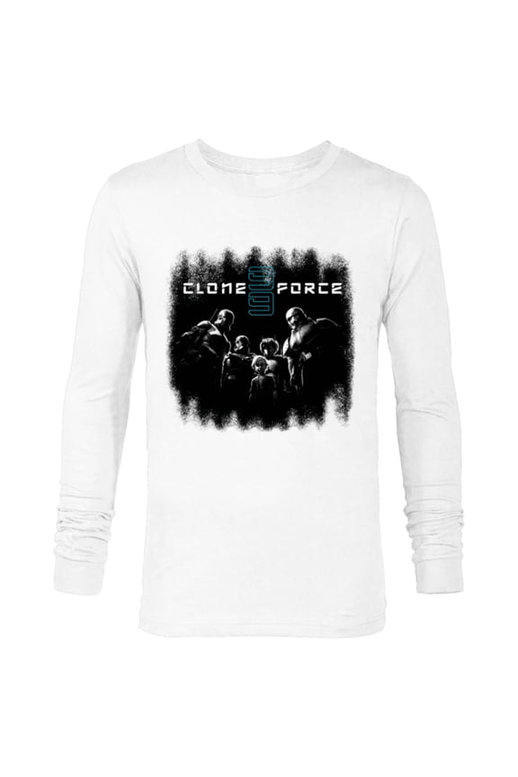 The Bad Batch Clone Force 99 Team Black & White - Long Sleeve T-Shirt for Men - Customized-White