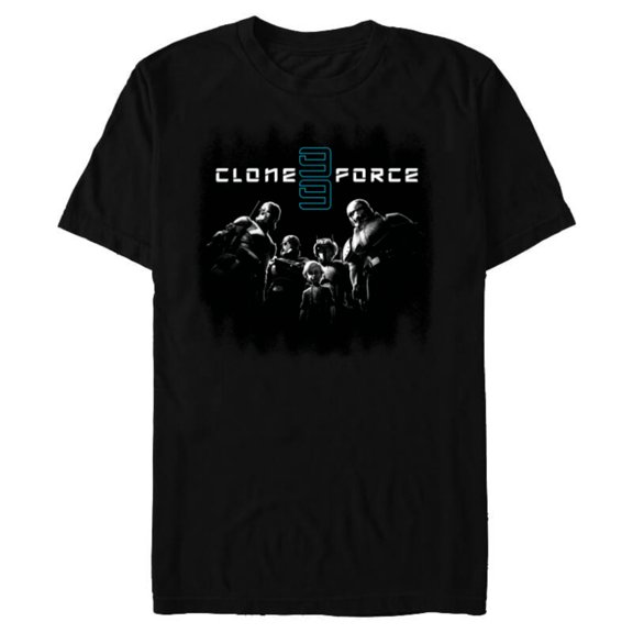 Star Wars The Bad Batch Clone Force 99 Team Black & White - Short Sleeve Blended T-Shirt for Adults - Customized-Black