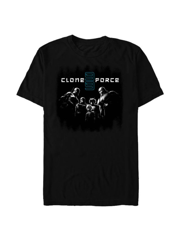 The Bad Batch Clone Force 99 Team Black & White - Short Sleeve Blended T-Shirt for Adults - Customized-Black