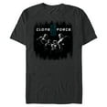 thumbnail image 1 of Star Wars The Bad Batch Clone Force 99 Team Black & White - Short Sleeve Blended T-Shirt for Adults - Customized-Dark Heather, 1 of 5