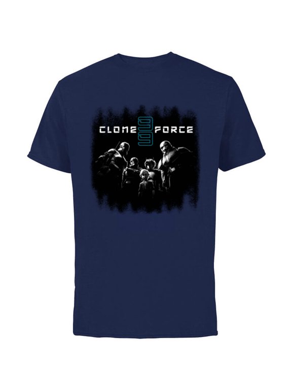 The Bad Batch Clone Force 99 Team Black & White - Short Sleeve Cotton T-Shirt for Adults - Customized-Navy