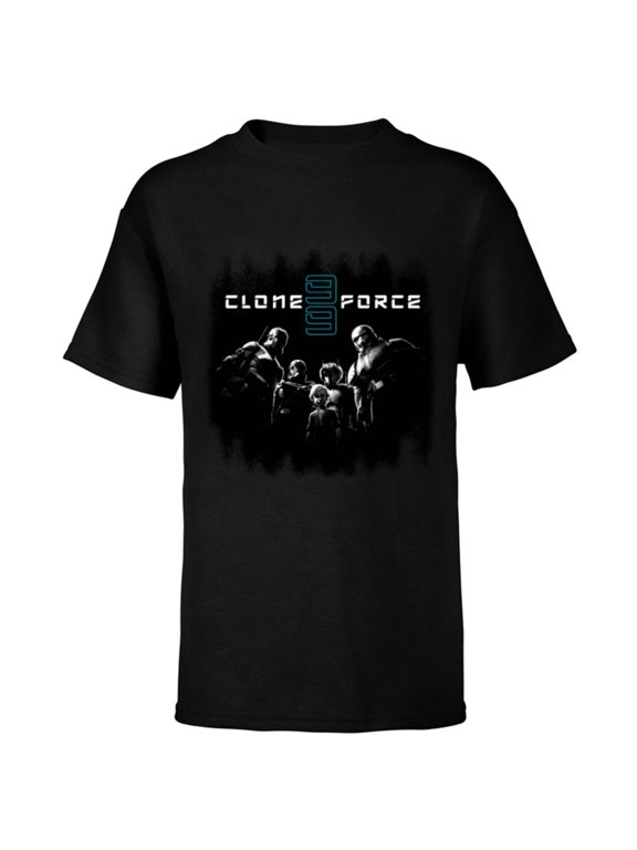 The Bad Batch Clone Force 99 Team Black & White - Short Sleeve T-Shirt for Kids - Customized-Black