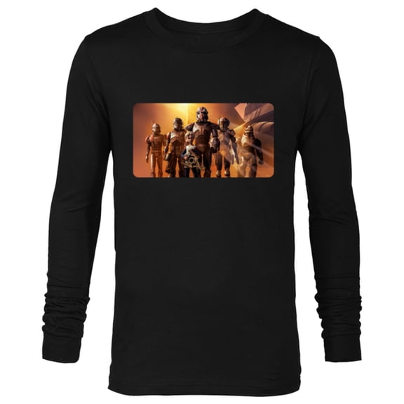 Star Wars The Bad Batch Clone Force 99 Team Sunset Lighting - Long Sleeve T-Shirt for Men - Customized-Black