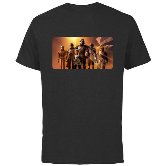 Star Wars The Bad Batch Clone Force 99 Team Sunset Lighting - Short Sleeve Cotton T-Shirt for Adults - Customized-Black